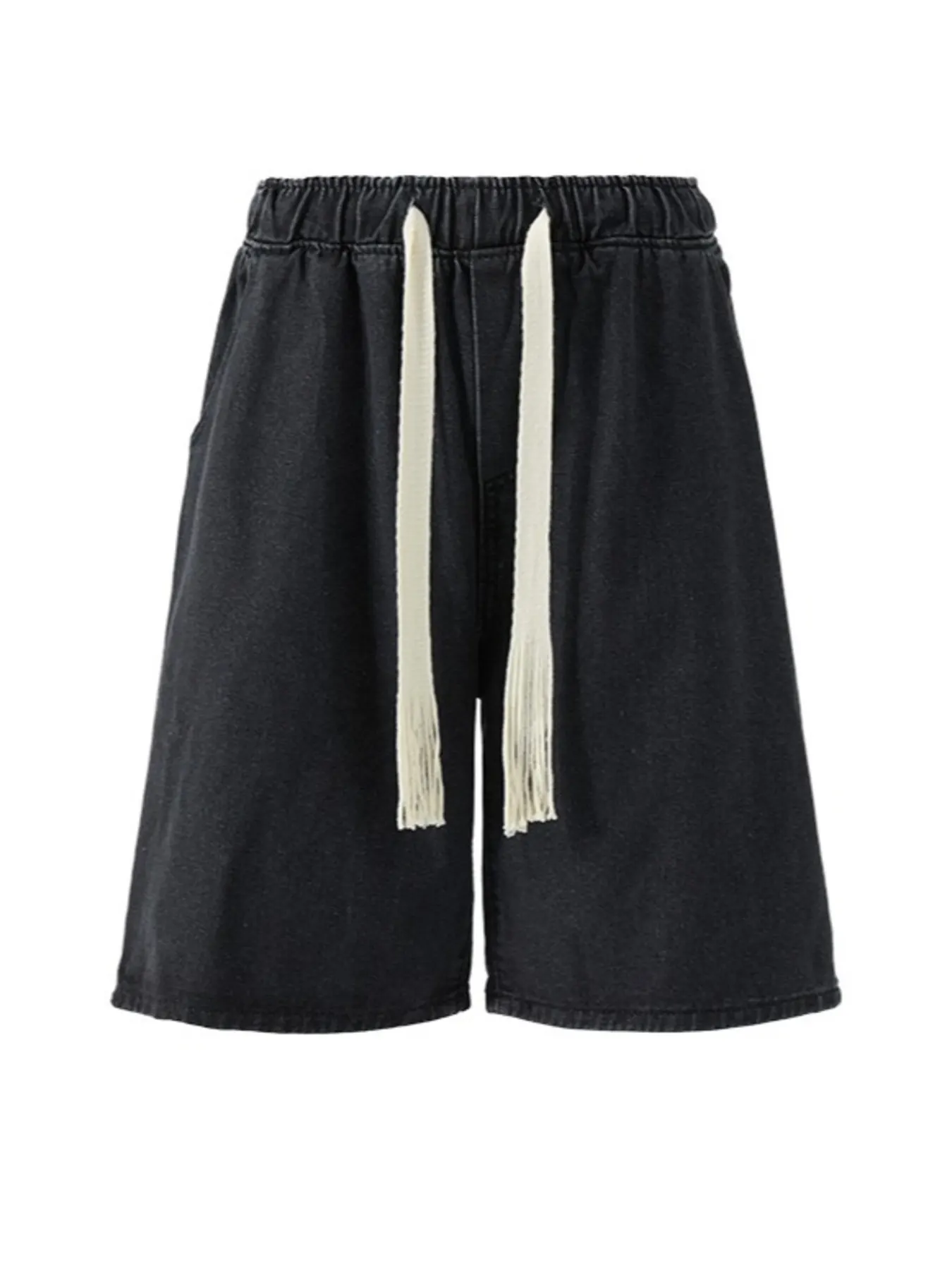 Men's Plus Size Loose Fit Wash Denim Shorts